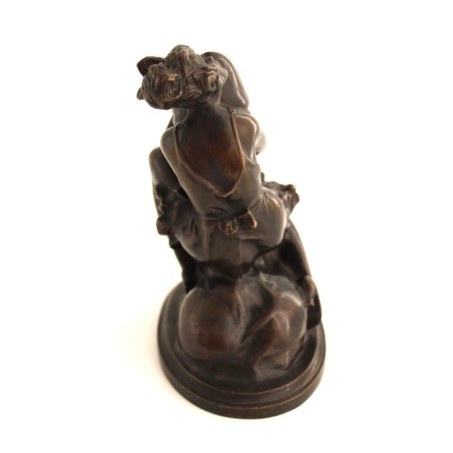 Bruno Zach 1930 Austrian Art Deco Erotic Bronze Sculpture "The Hugger" For Sale In Dallas - Image 6 of 8