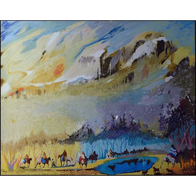 1990s 1990s Earl Biss "Spring of the Rainbow Warriors" Serigraph, New Custom Framed Hand Signed For Sale - Image 5 of 5