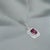 Metal Diamond Rubellite Tourmaline Necklace 18" 18k Gold 1.80 TCW Certified For Sale - Image 7 of 16