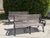 Vintage Cast Aluminum & Oak Garden Benches, Pair For Sale - Image 4 of 12