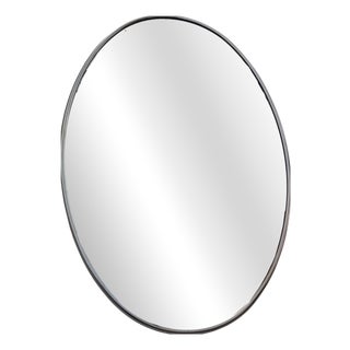 Large Vintage Oval Mirror, Italy, 1970s For Sale