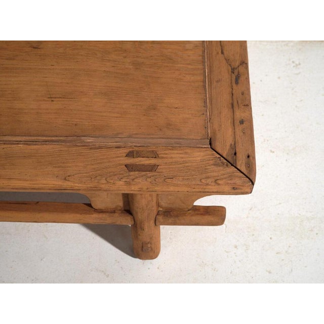 Brown Antique Low Table in Pine For Sale - Image 8 of 10