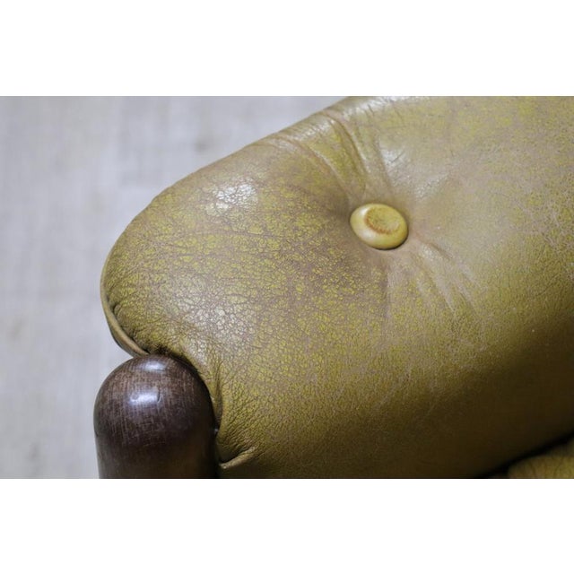 Brown Scandinavian Chair in Leather and Beech, 1960 For Sale - Image 8 of 18