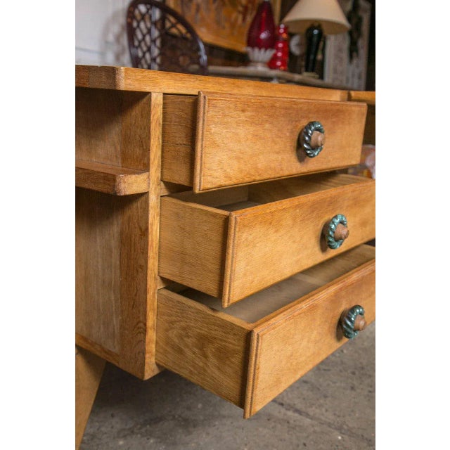 1950s Vintage Guillerme Et Chambron Desk and Chair For Sale - Image 17 of 18