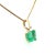 8.34-carat Colombian Emerald solitaire pendant set in 14k gold basket 4-prong mounting. Comes with a detachable bail that...