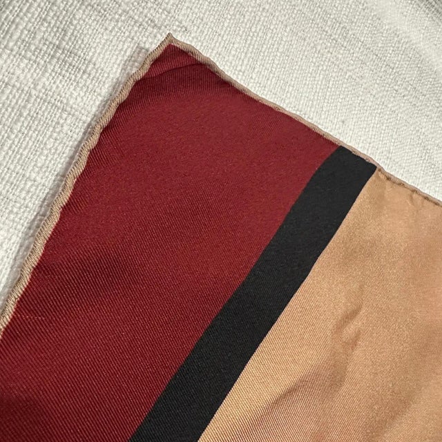 1990s Classic Silk Scarf by Valentino For Sale - Image 6 of 11