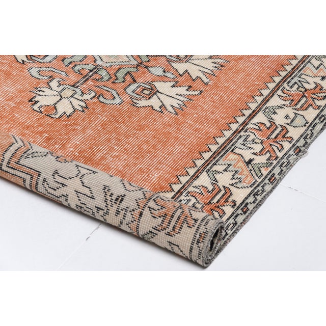 Mid 20th Century Neutral Coastal Farmhouse Rug For Sale - Image 4 of 8