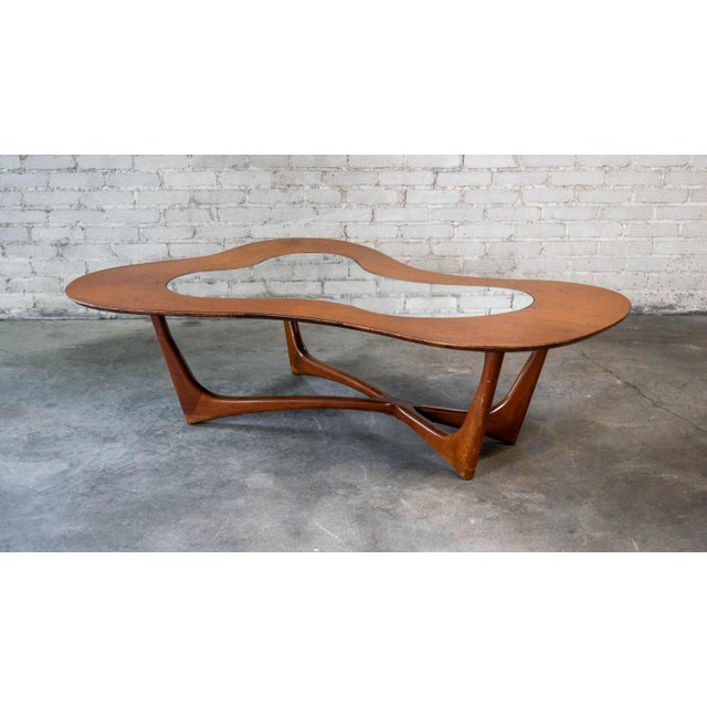 Mid Century Erno Fabry Biomorphic Walnut Coffee Table, C. 1950s For Sale In Boston - Image 6 of 18