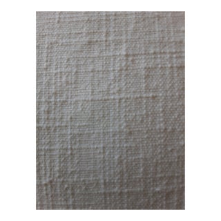 Vintage Designer Creamy White Linen- 8 Yards For Sale