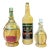1940s Wicker Covered Bottles / Candleholders, S/3 For Sale