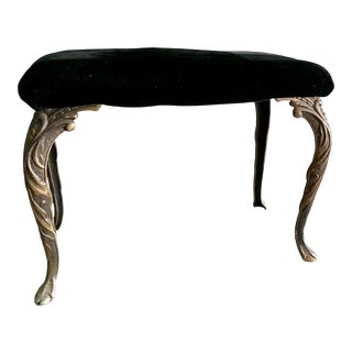 Early 20th Century Cast Iron Art Deco Bench For Sale