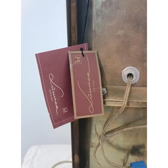 Gold Wall Lights from Lumica, 1970s, Set of 2 For Sale - Image 8 of 14