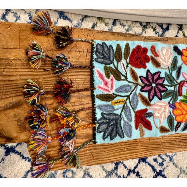 Boho Chic Peruvian Table Runner Handcrafted-Alma Soul For Sale - Image 3 of 7