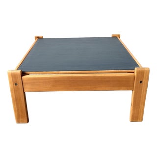 Modernist Coffee Table in Pine with Reversible Top, 1970s For Sale