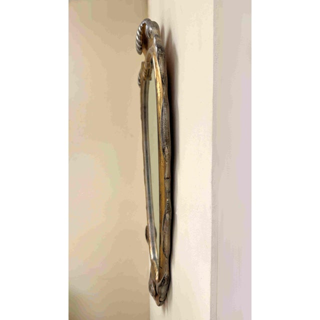 Hollywood Regency Carved Giltwood Mirror Attr to Dorothy Draper For Sale - Image 9 of 9