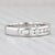 Modern 0.50ctw Diamond Wedding Band 18k White Gold Size 7-7.25 Ring Celebration Gs Labs For Sale - Image 3 of 7