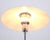 Table Lamp with White Metal Shades and Nickel-Plated Frame by Lyfa, 1940s For Sale - Image 6 of 12