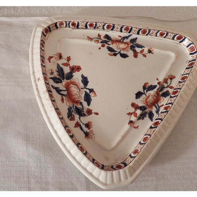 Ivory Victorian 1890 English Earthenware Forest Floral Cheese Butter Keeper For Sale - Image 8 of 9