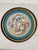 Silk embroidery depicting two guardian lions, framed in a gilt frame, 19th century. An elegant, hand-embroidered silk...