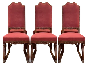 Louis XIII Renaissance Oak Chairs, Set of 6