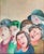 Original signed French pastel on stretched canvas by Jeanne-Marie Cornelius, dating from approximately the 1970s–1980s....