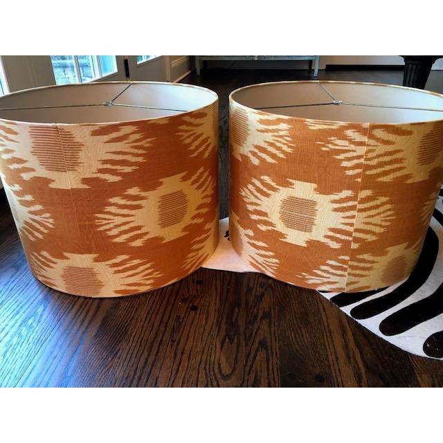 Boho Chic Ikat Fabric Lamp Shades a Pair Chairish