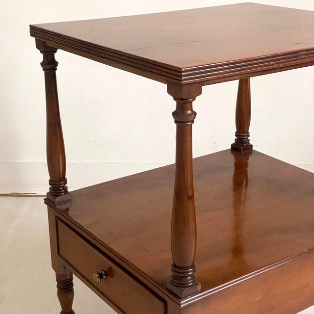 Antique Mahogany Veneer Side Table, 1890s For Sale - Image 6 of 9