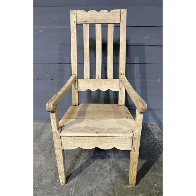 Wood French Country Arm Chair, 1830s For Sale - Image 7 of 9