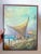 Blue Mid Century Modern Impressionist Seascape Beach Painting, by S. Aguilar Navarro For Sale - Image 8 of 9