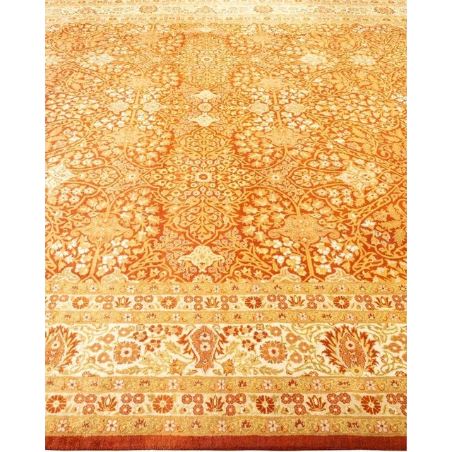 Solo Rugs Mogul, One-of-a-Kind Hand-Knotted Area Rug in Orange, 8' 2" x 10' 1" For Sale - Image 4 of 8