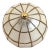 Mid Century Capiz Shell Flush Light For Sale