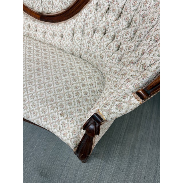 Antique Victorian Balloon Back Sofa For Sale In San Francisco - Image 6 of 12