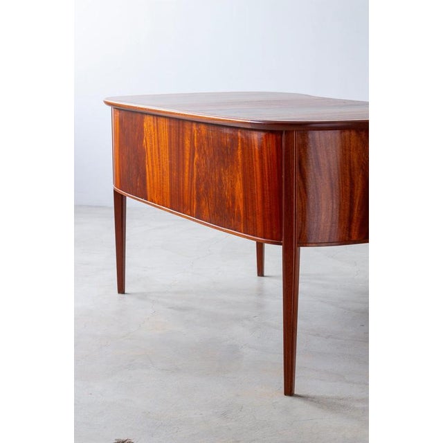 Swedish Modern Organic Desk in Mahogany, 1940s For Sale - Image 14 of 15