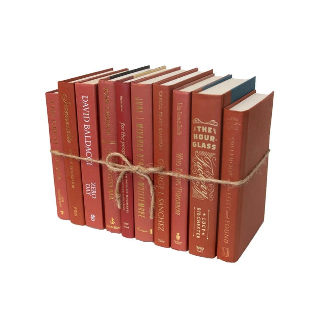 Early 21st Century Decorative Books - Sienna Book Bundle - 1 Foot of Red Books For Sale - Image 5 of 5