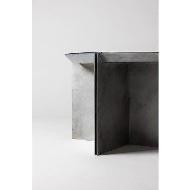 H9 Hand Decorated Metal & Aluminium Side Table by Studio Nyx For Sale - Image 12 of 18