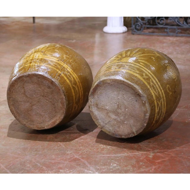 Pair of 19th Century Thai Glazed Earthenware Dragon Jars For Sale - Image 14 of 16