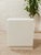 White Mid 20th Century White Post Modern End Table Nightstand For Sale - Image 8 of 11