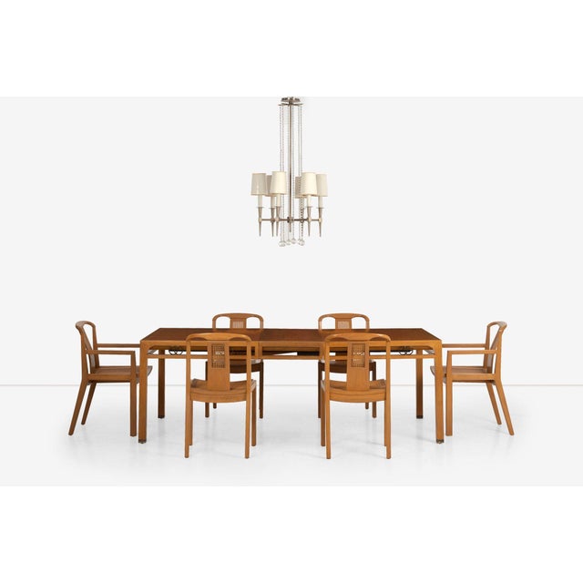 Tommi Parzinger Chandelier for Parzinger Originals, c. 1955 Design: Six-arm light source with individual shades Materials:...