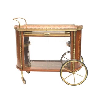 Italian Inlaid Beverage Cart For Sale
