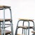 Wood French Stools Aqua with Square Seat from Mullca, 1950s For Sale - Image 7 of 8
