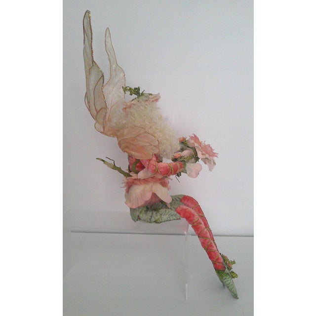 Rare Mark Roberts Cabbage Rose Fairy Medium 18" Shelf Sitter Retired LTD Edition For Sale - Image 13 of 18