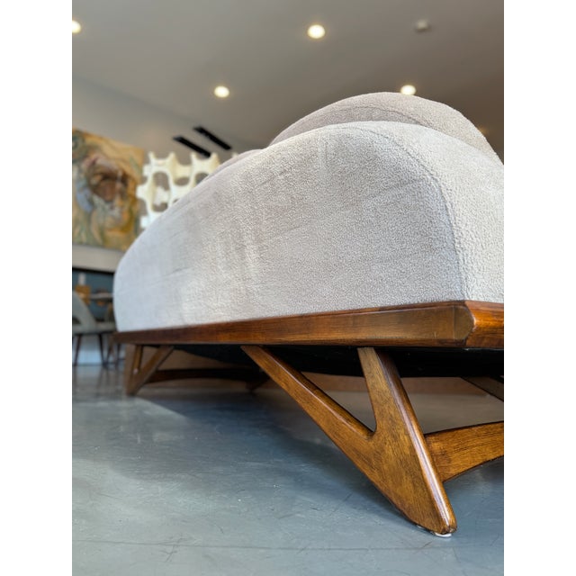 Wood 1960's Pearsall Style Gondola Sofa For Sale - Image 7 of 13