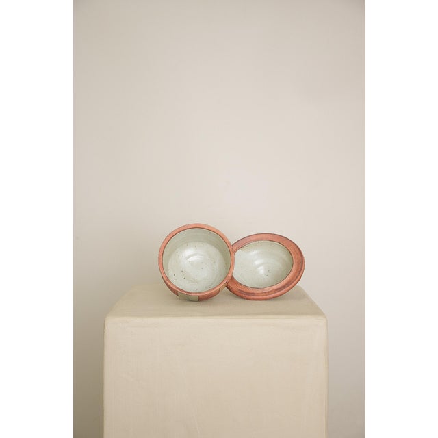 Handmade Pottery Jar With Lid For Sale - Image 4 of 4