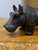 Tribal Vintage Carved Stone Hippopotamus Sculpture For Sale - Image 3 of 4