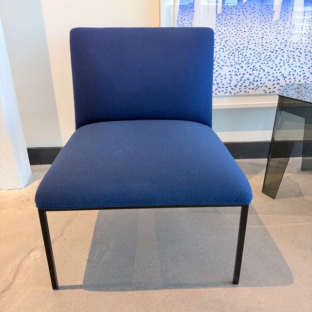 Set of two authentic Fogia Tondo lounge chairs, designed by Stefan Borselius. These chairs feature a sculptural, modern...