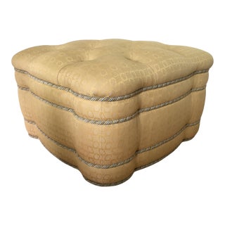 Vintage Brunschwig & Fils “St. Andrew’s” Ottoman For Sale