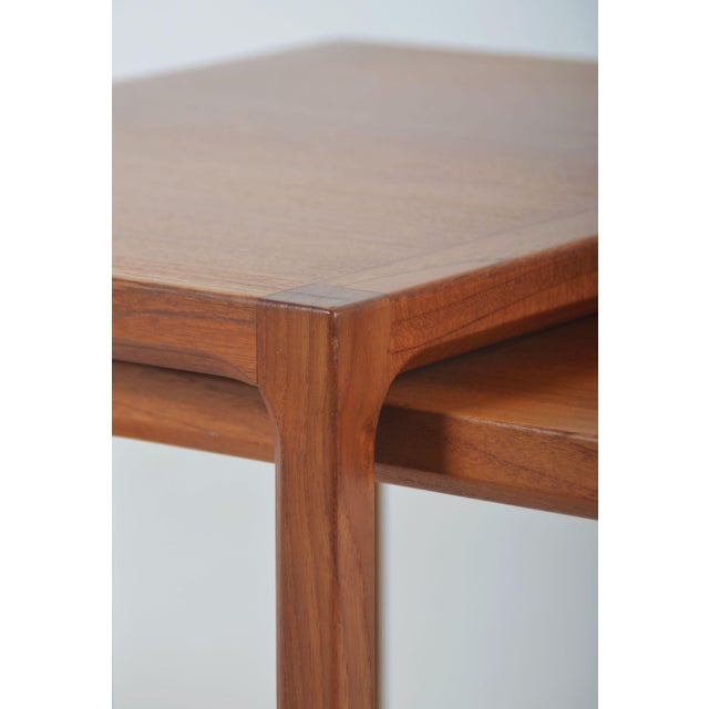1960s Danish Nesting Tables by Kai Kristiansen for Vildbjerg Møbelfabrik, 1960s, Set of 2 For Sale - Image 5 of 8
