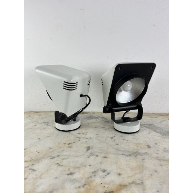 Metal Vintage Adjustable Wall Lamps, Italy, 1970s, Set of 2 For Sale - Image 7 of 10