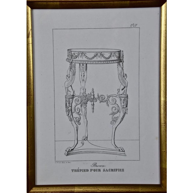 Three 19th C. Engravings of Classical Italian Bronze Architectural Elements, 1889 For Sale - Image 12 of 12