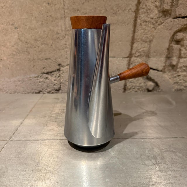 Alessi Stainless Steel Coffee Pot, Mid-Century Modern, 1960s For Sale - Image 14 of 16